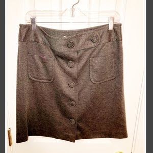 Women’s Loft Gray Knit Skirt